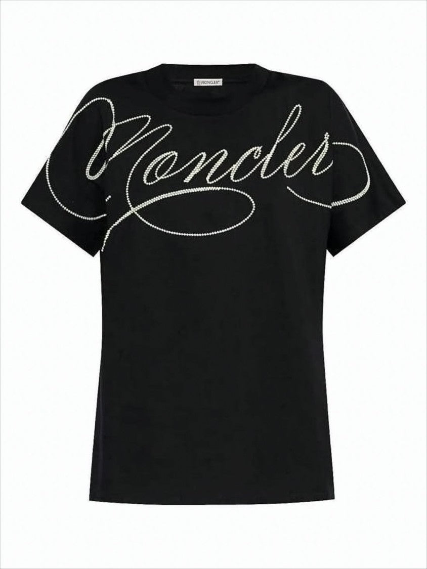 Short-Sleeved Black Cotton T-Shirt
