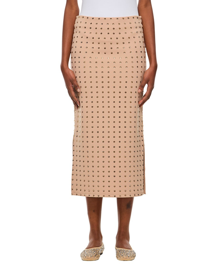 Nome Crystal Lycra Midi Skirt