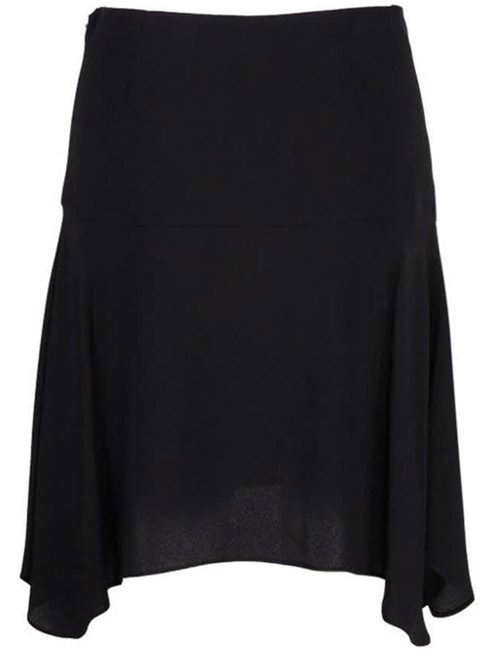 Black Skirt Envers Viscose Mini Skirt