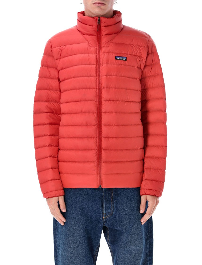 Lightweight Down Sweater Jacket With Concealed Pockets