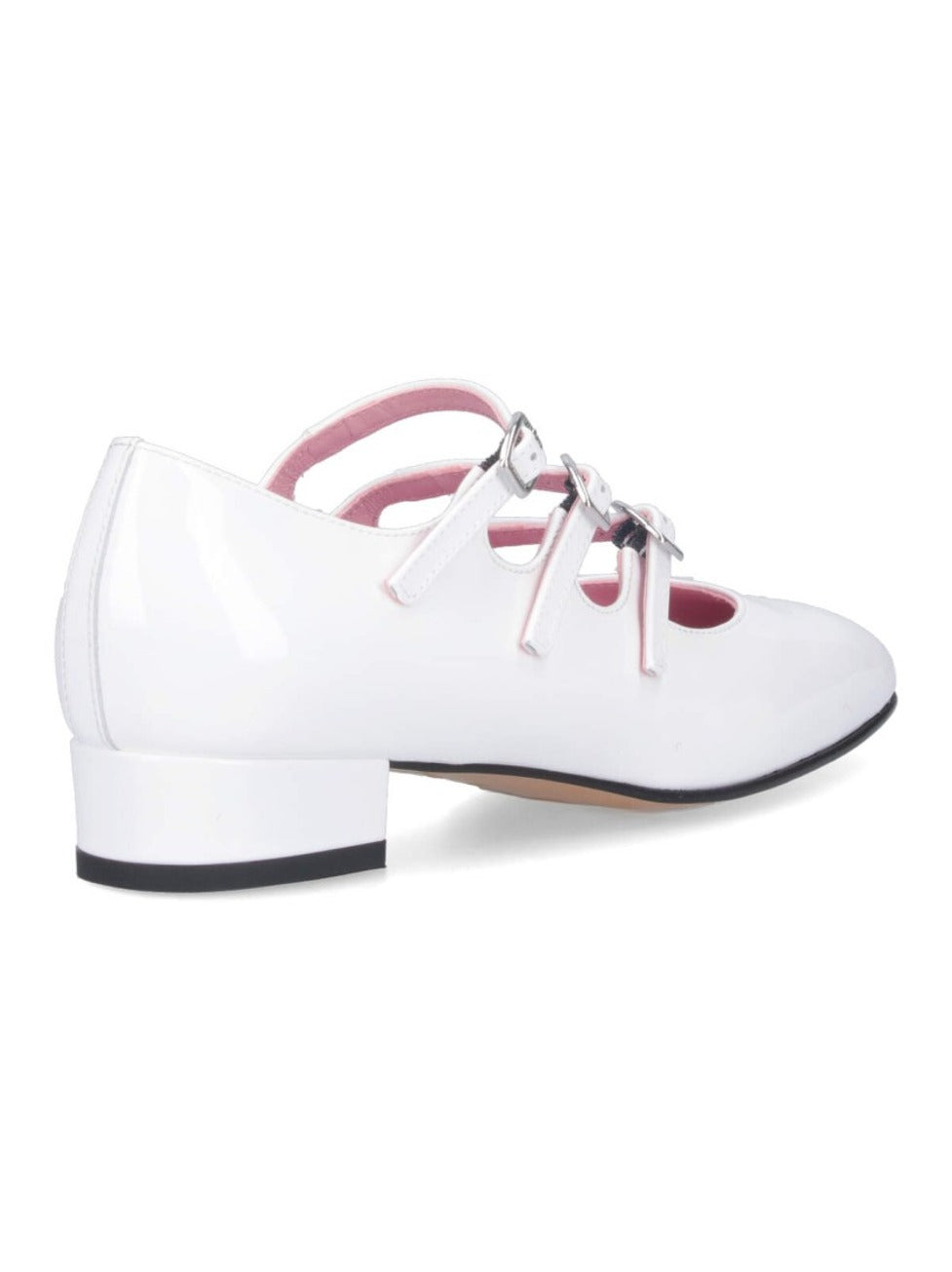 Mary Jane Pumps "Ariana" In White Patent Leather