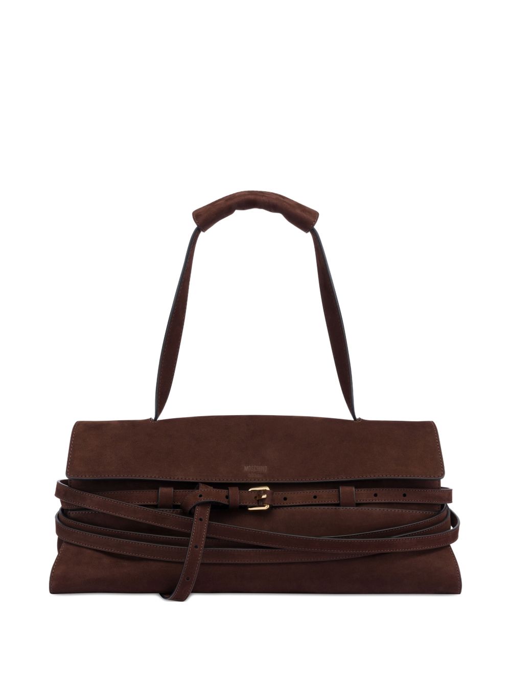 Elongated Rectangular Moschino Bag In Silk