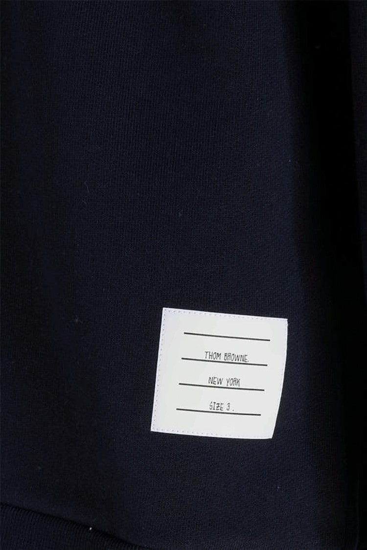 Long-Sleeve Black Shirt with Striped Detail