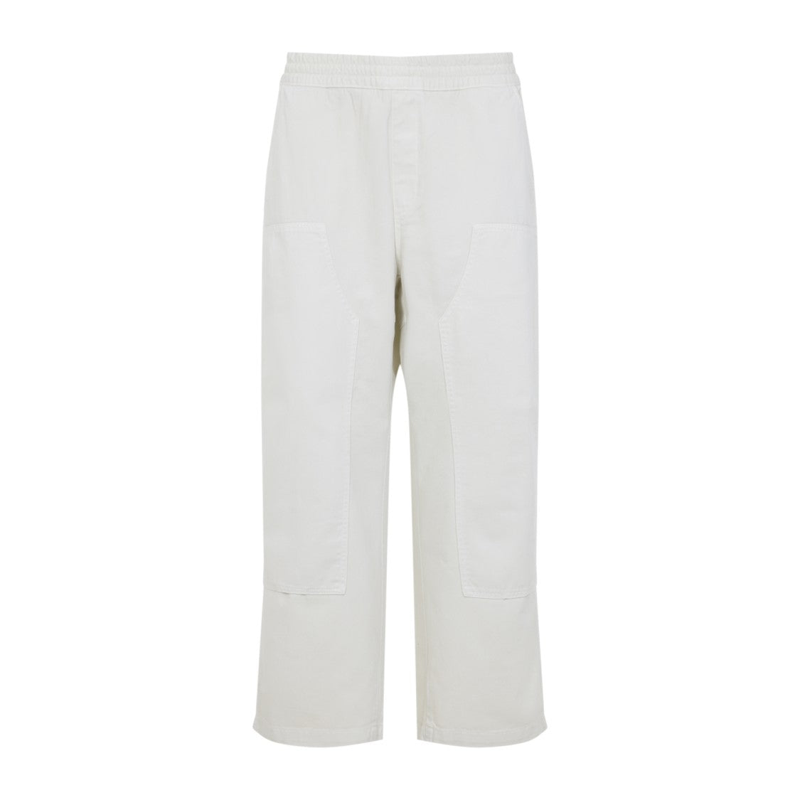 Relaxed Fit Casual Pants With Elastic Waistband And Large Pockets