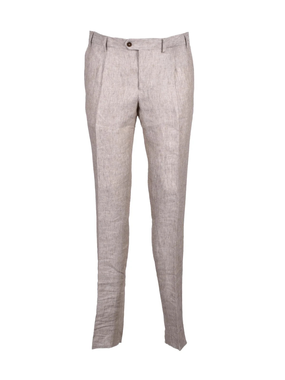 Beige Linen Men Suit