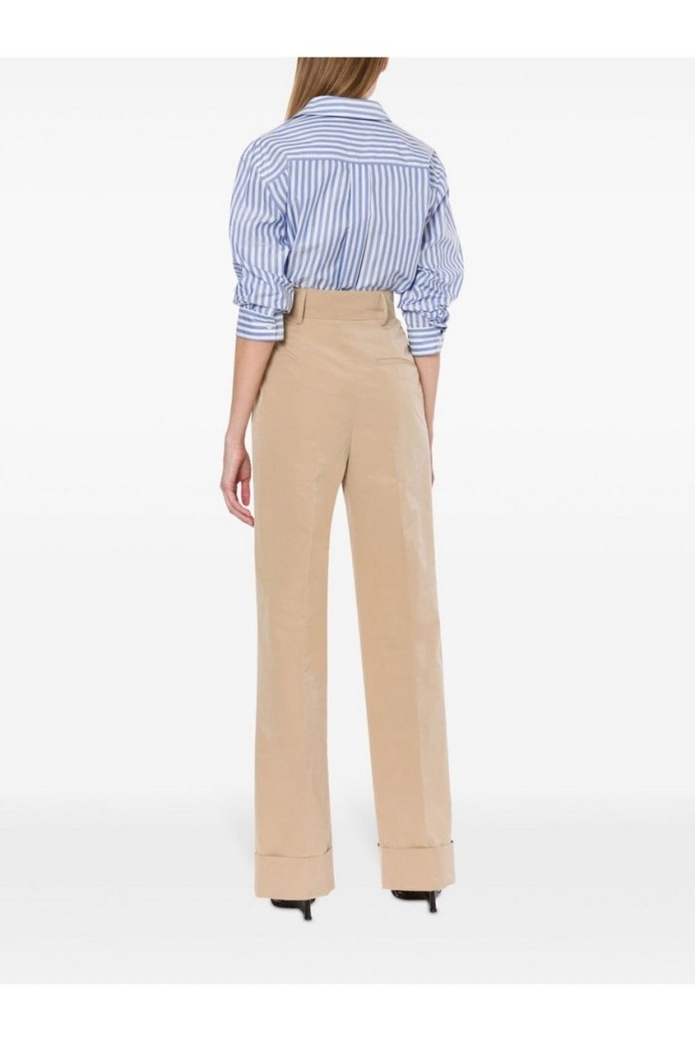 High-Waisted Tailored Trousers With Wide Legs