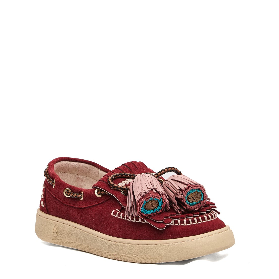Red Suede Moccasin