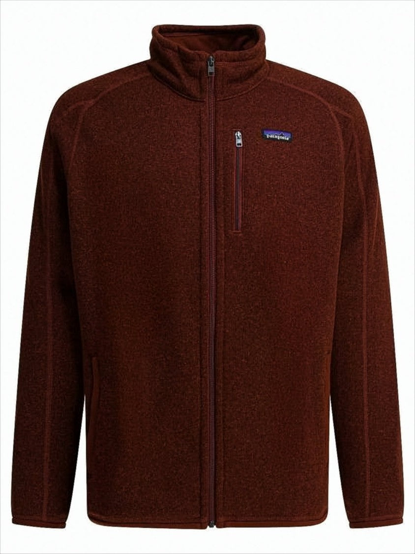 Textured Full-Zip Jacket in Dried Vanilla Brown