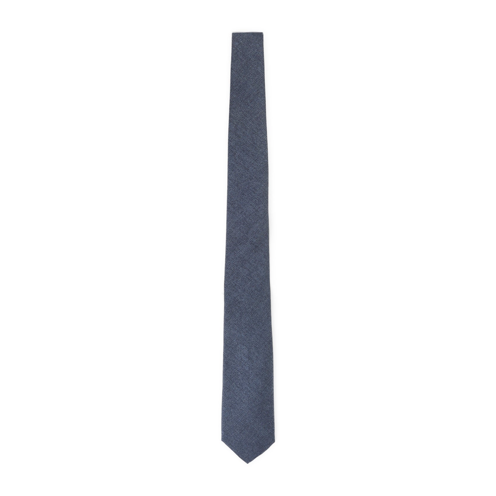 Textured Blue Silk Tie