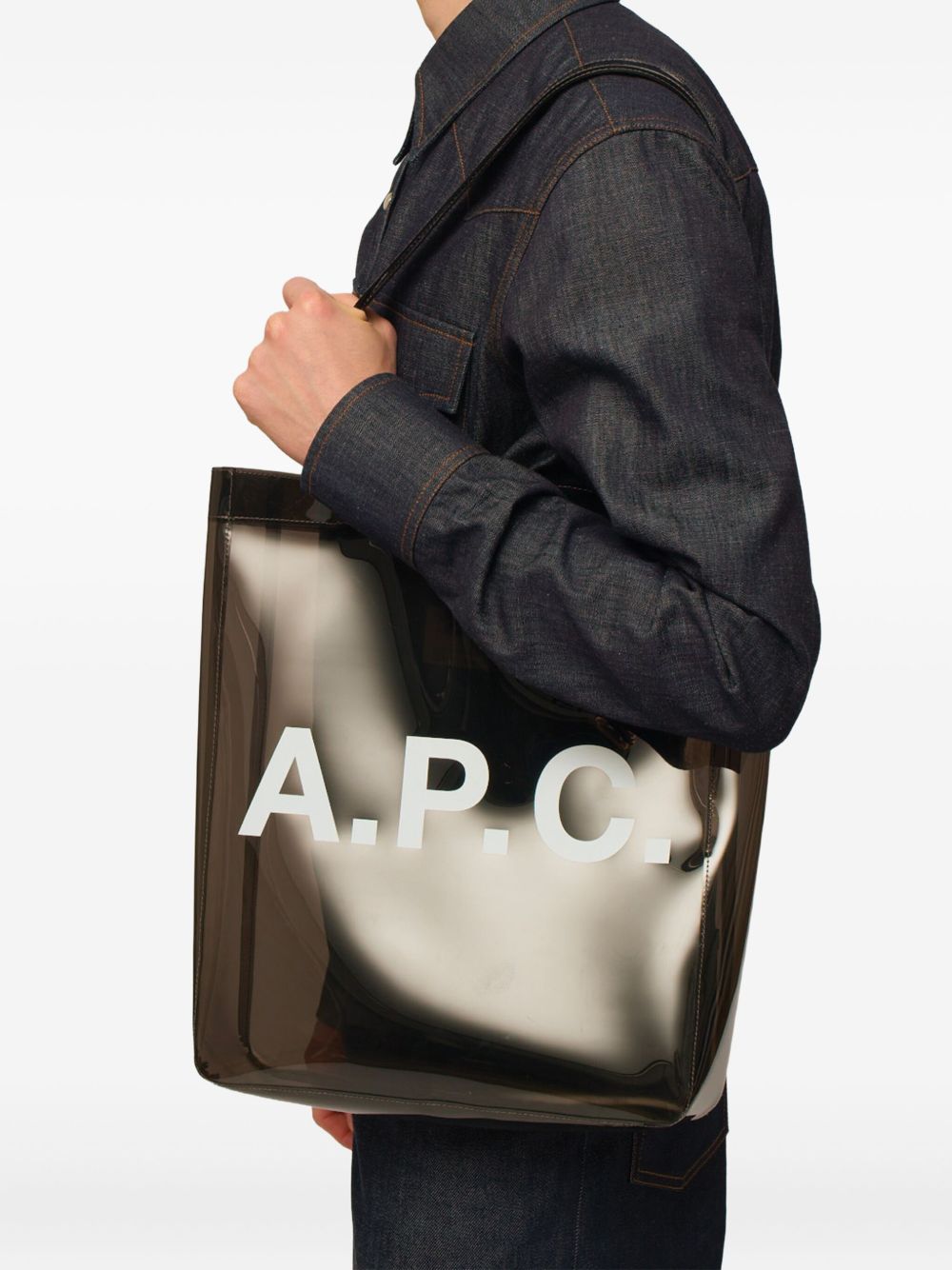 Transparent Tote Bag With Bold Logo