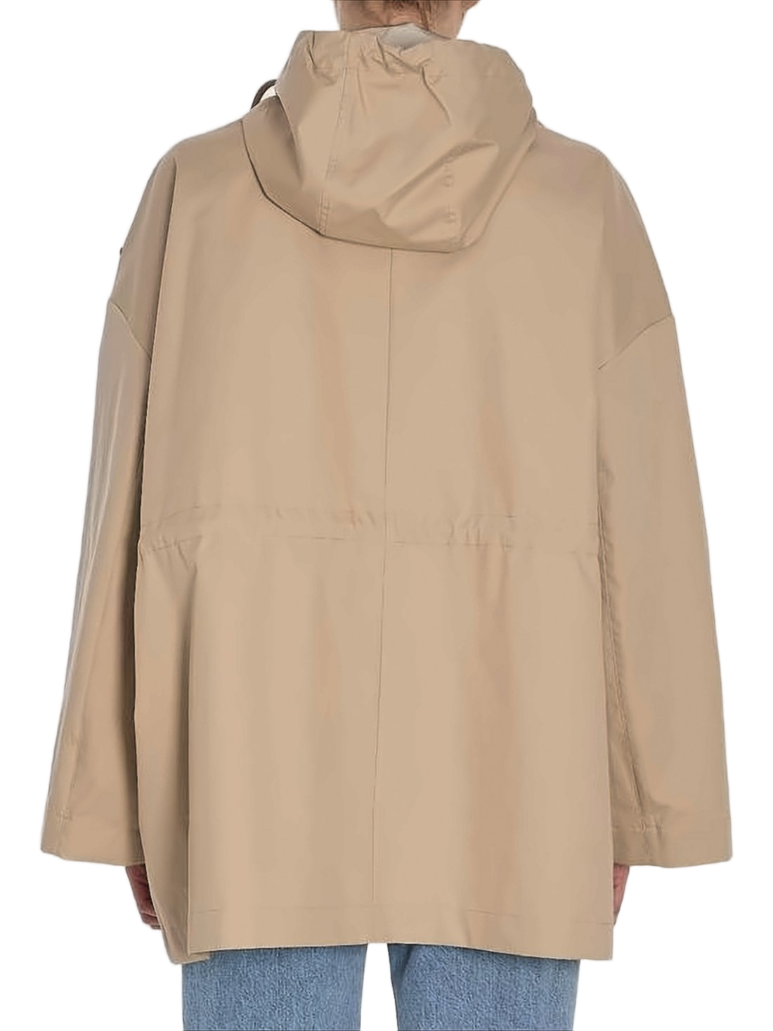 Relaxed Fit Hooded Jacket with Drawstring Details