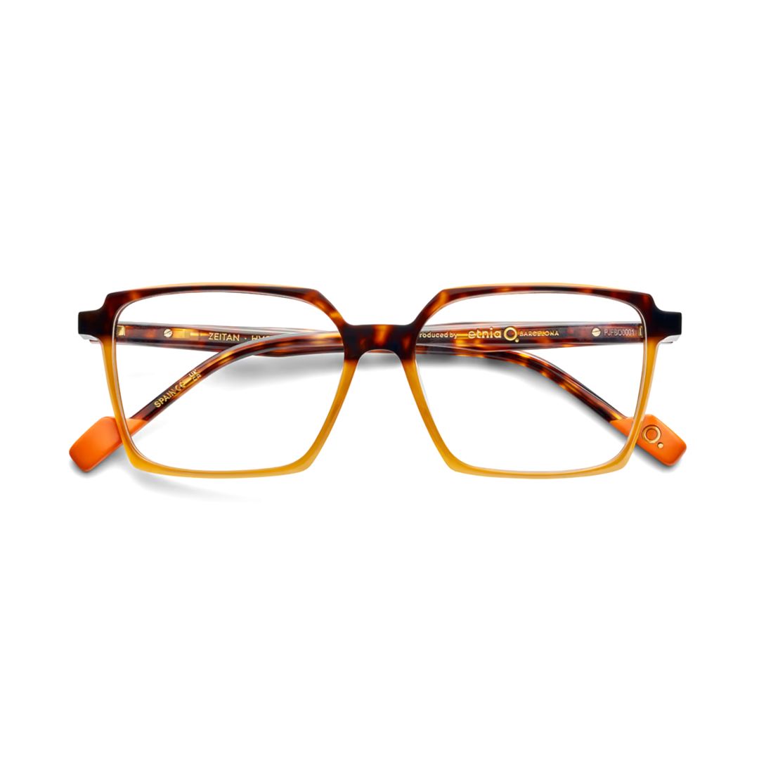 Zeitan Bold Square Frame Sunglasses with Tortoiseshell Gradient