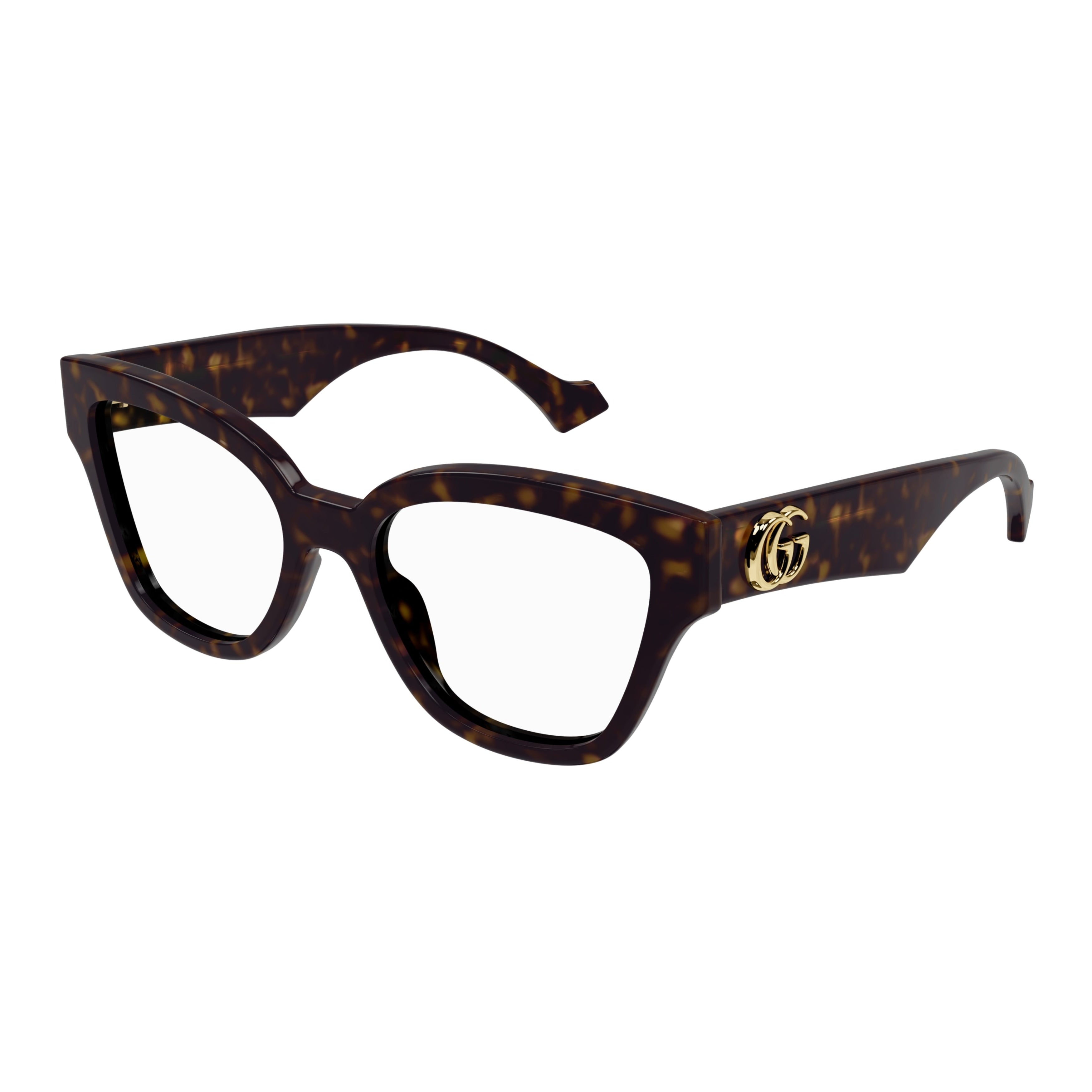 Gg1424o Oversized Square Tortoiseshell Eyeglasses