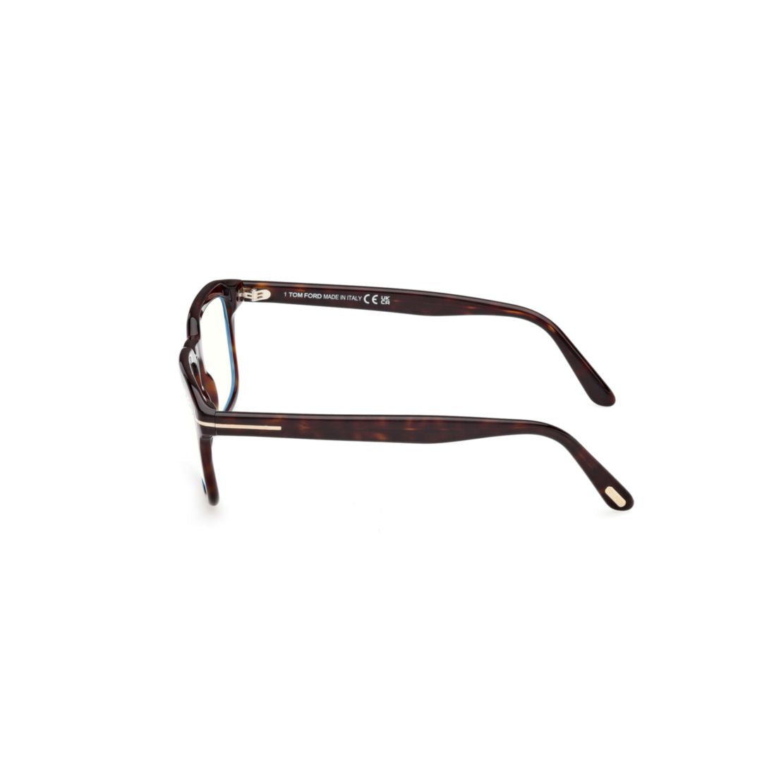 Ft6032-B Tortoiseshell Pattern Rectangular Frame Eyeglasses