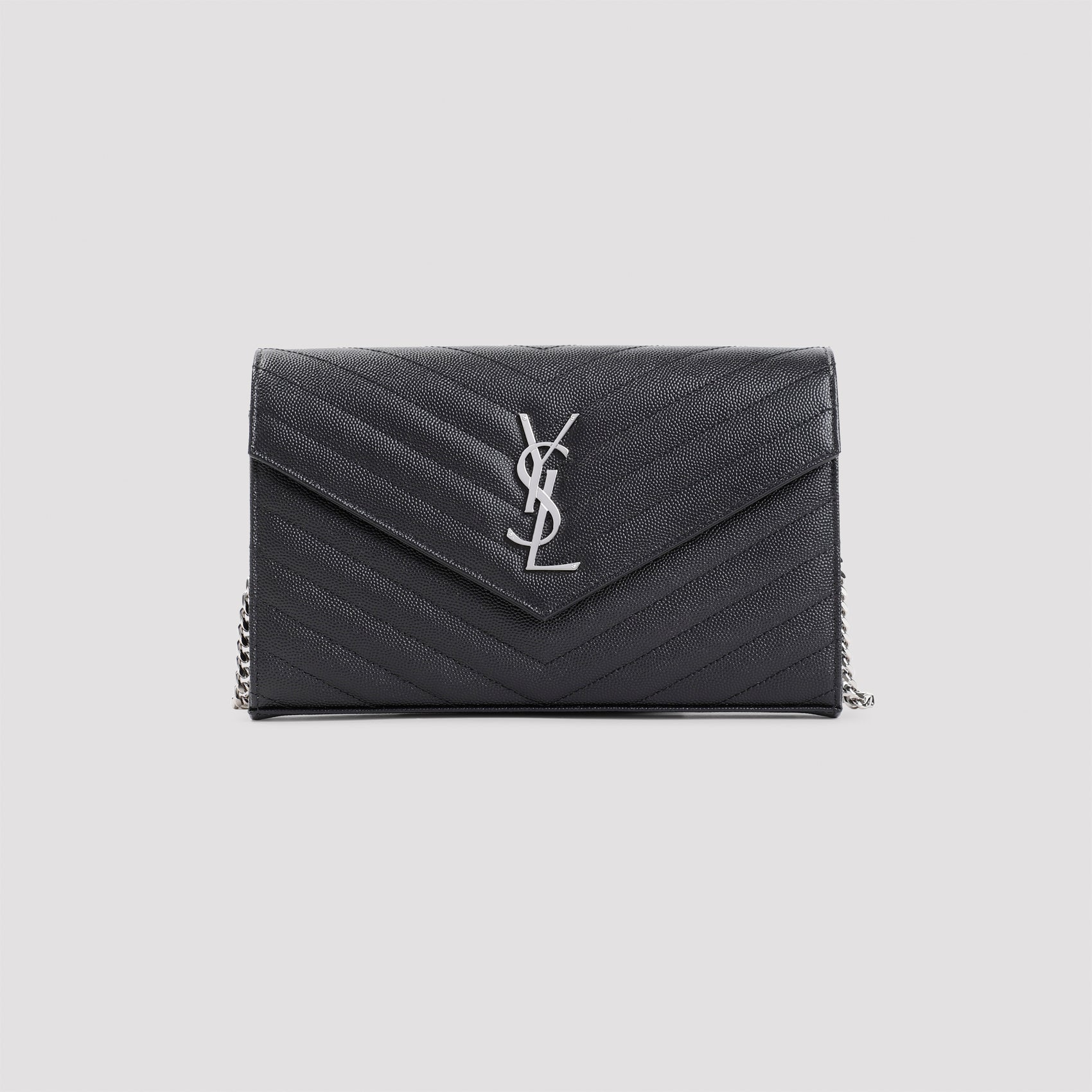 Chevron Quilted Matelassé Leather Wallet