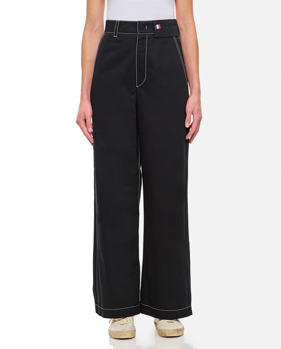 Straight Fit Black Trousers With Unique Pocket Detail