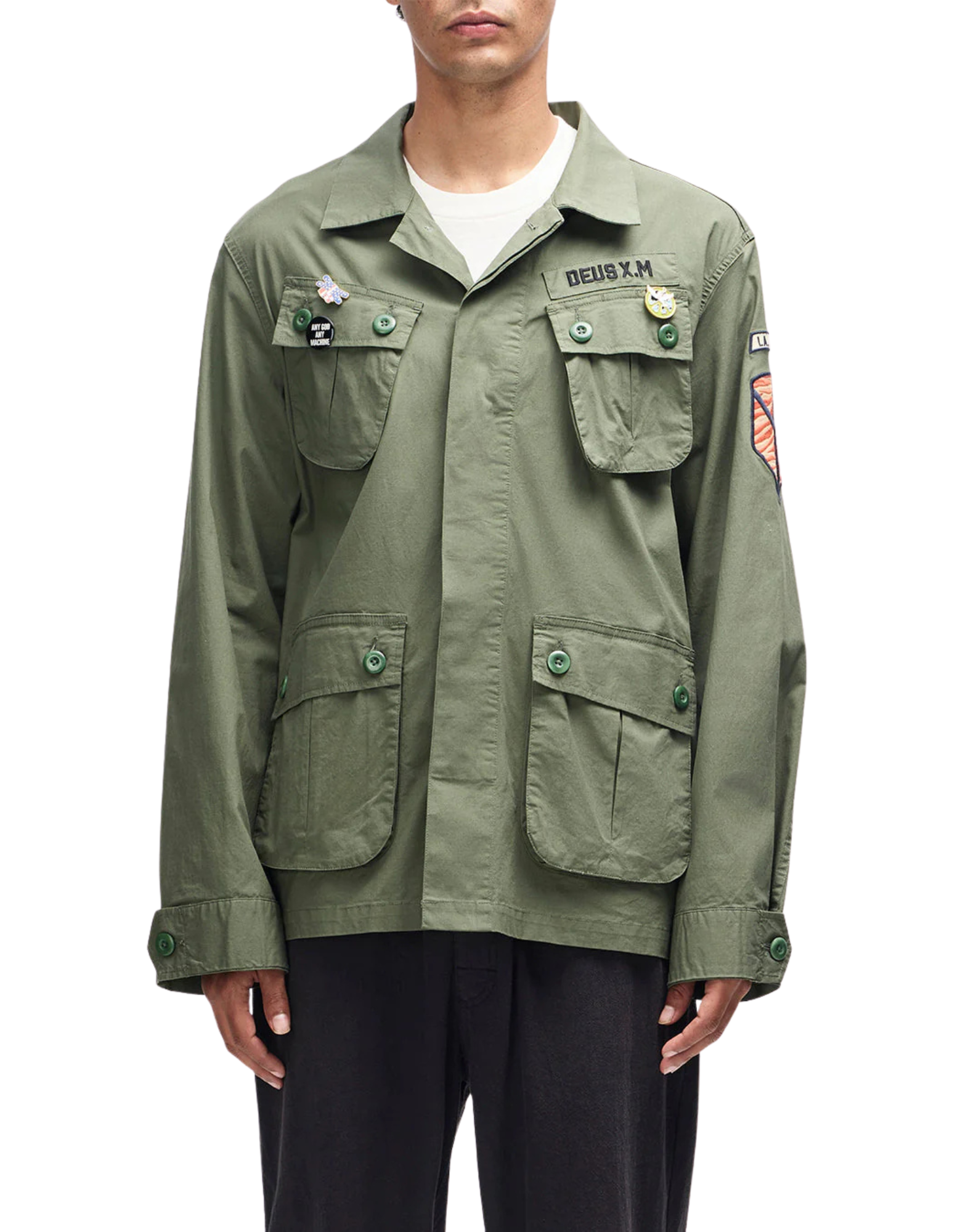 Pine Green Power Overshirt
