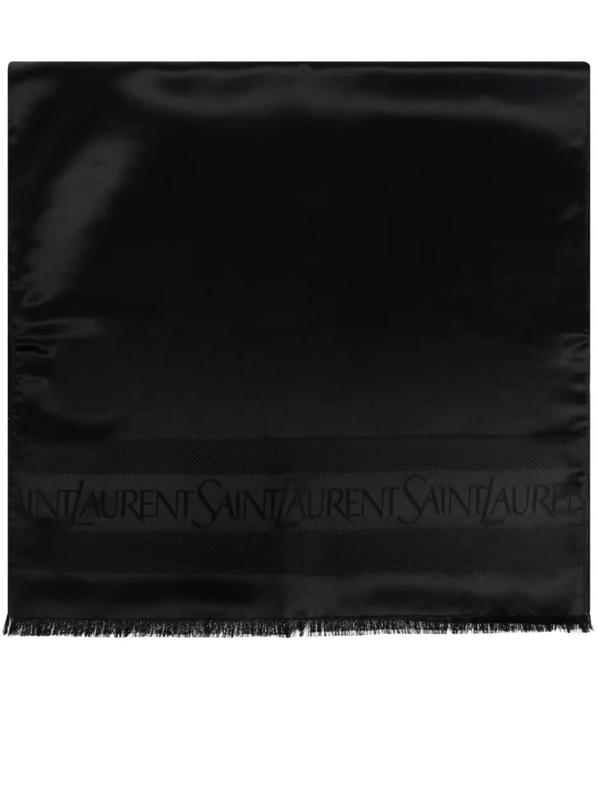 Foulard Rectangular Satin Silk Scarf