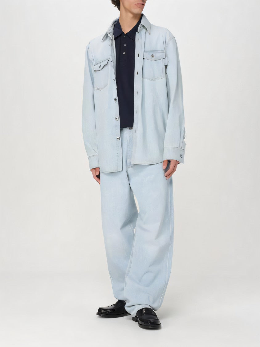 Black Cotton Polo Shirt with Classic Design