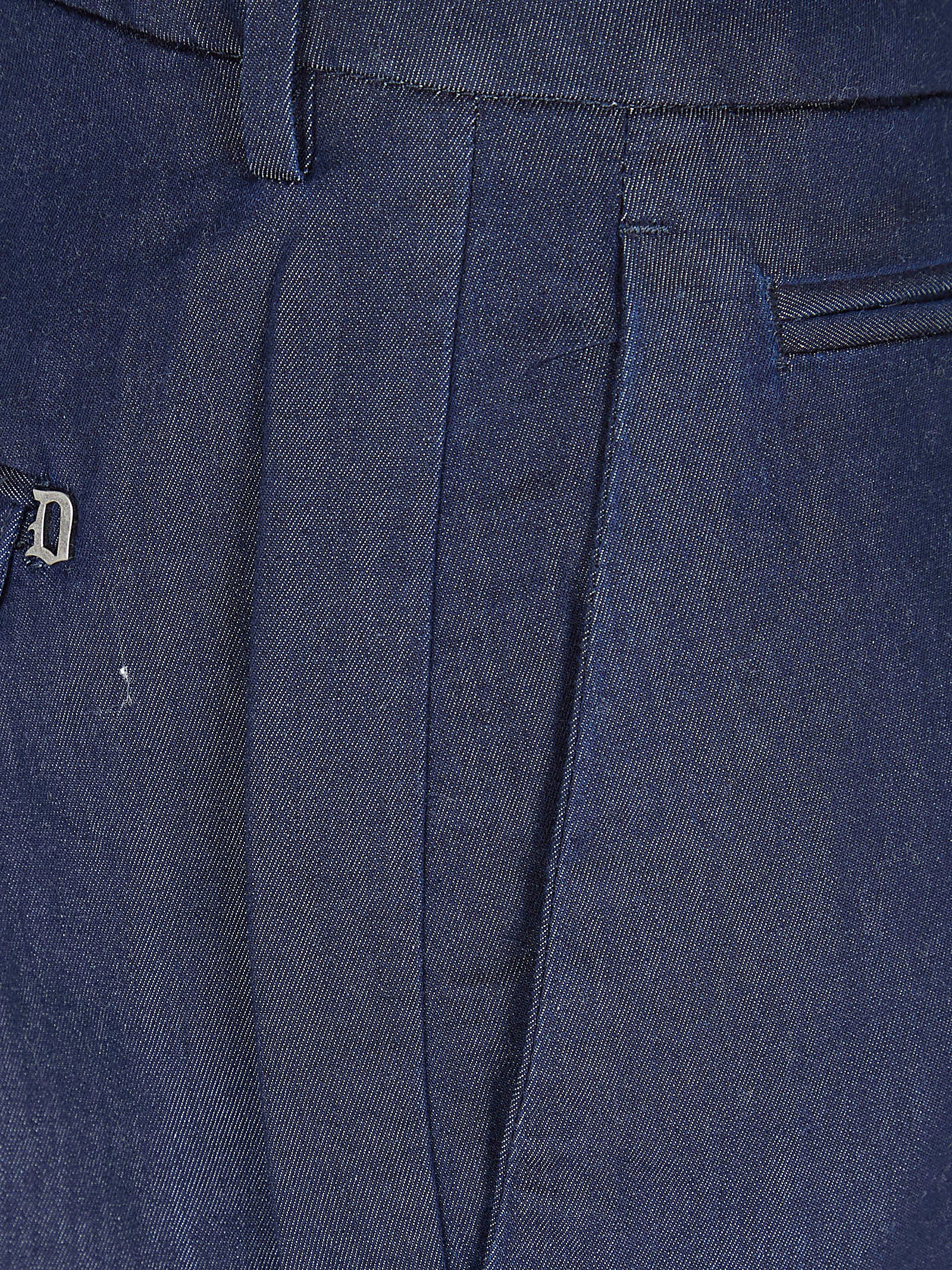 Tailored Indigo Cotton Pants