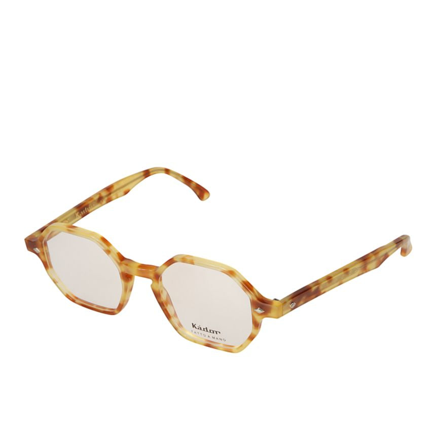 Octagon Octagonal Frame Tortoiseshell Sunglasses with Glossy Finish