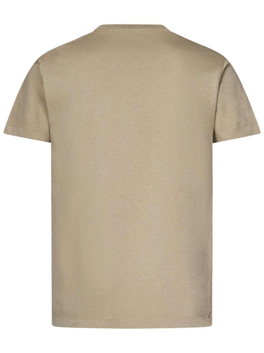 Dove Grey Cotton T-Shirt With Pocket