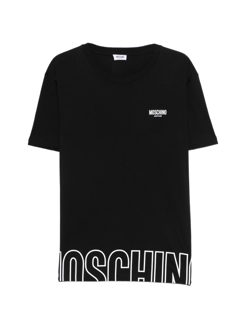 Black Cotton Logo T-Shirt