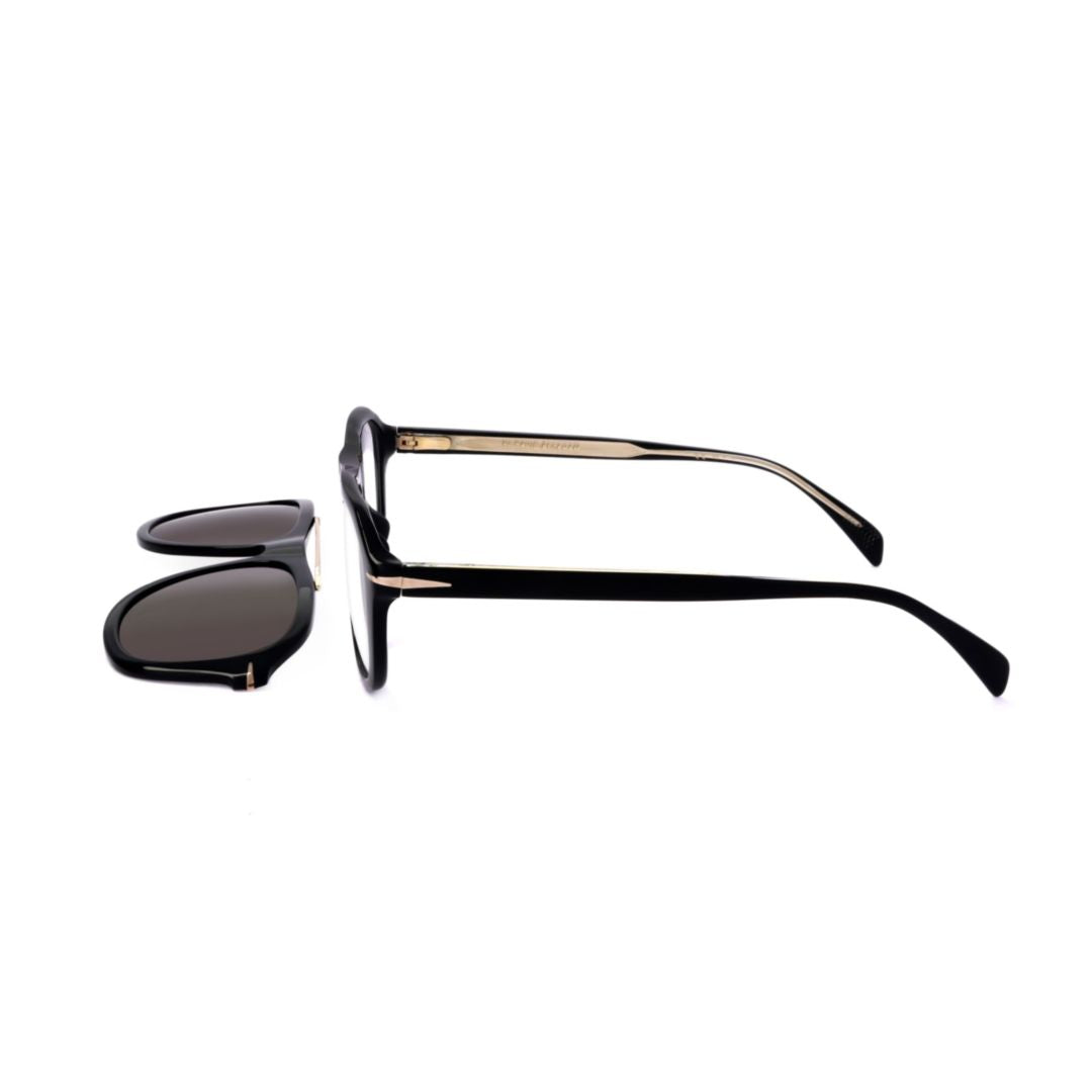 Db 7006/G/Cs Rectangular Black Acetate Eyeglass Frames