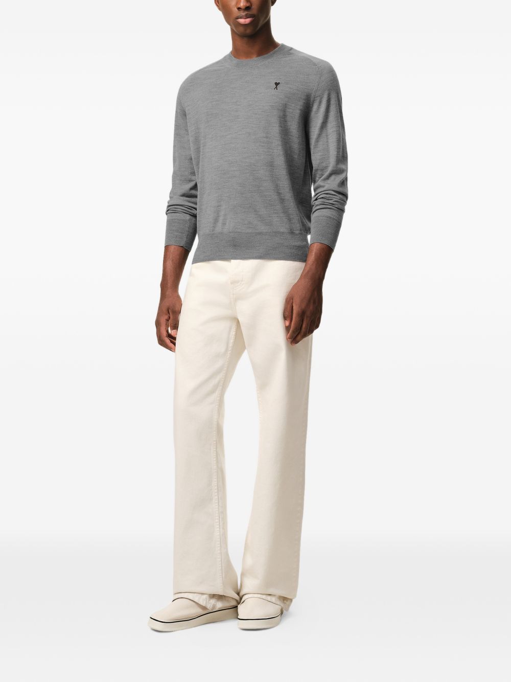Grey Heather Crew Neck Sweatshirt