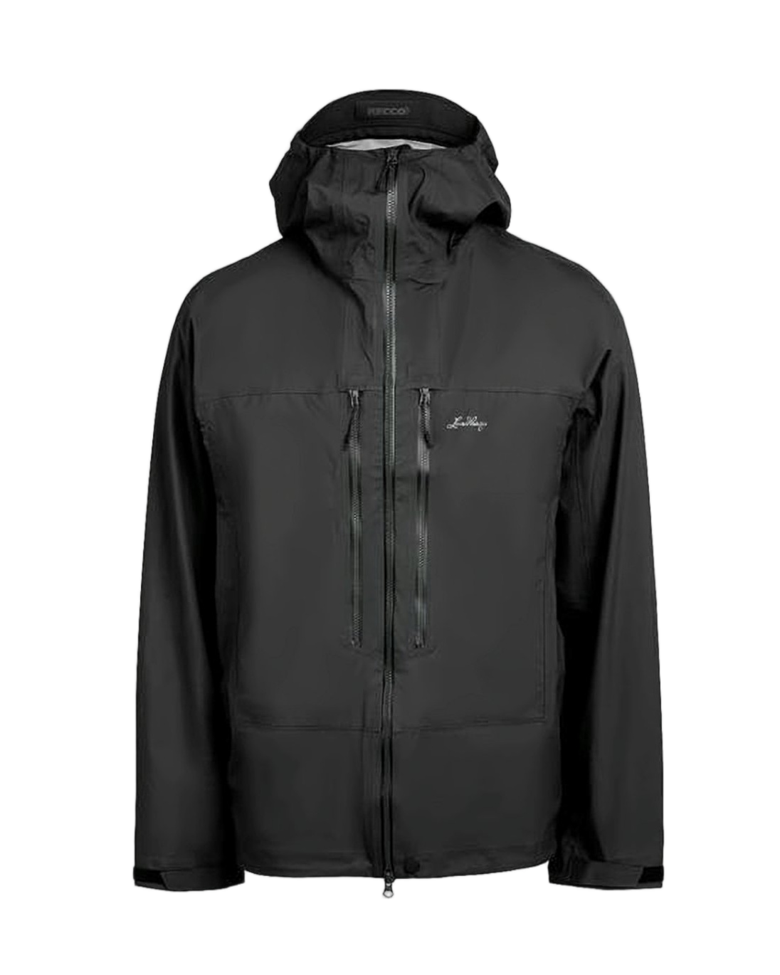Minimalistic Black High-Collar Lundhags Jacket