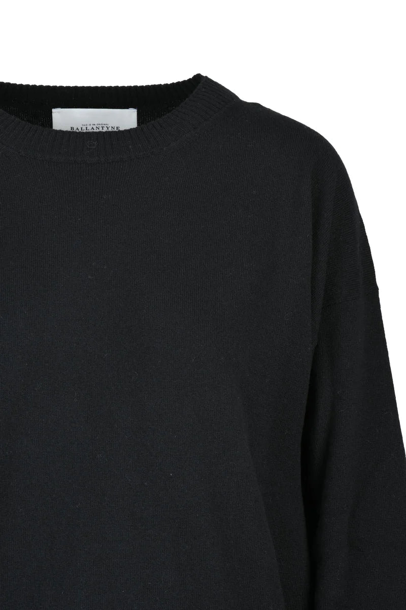 Crew Neck Sweater - Black