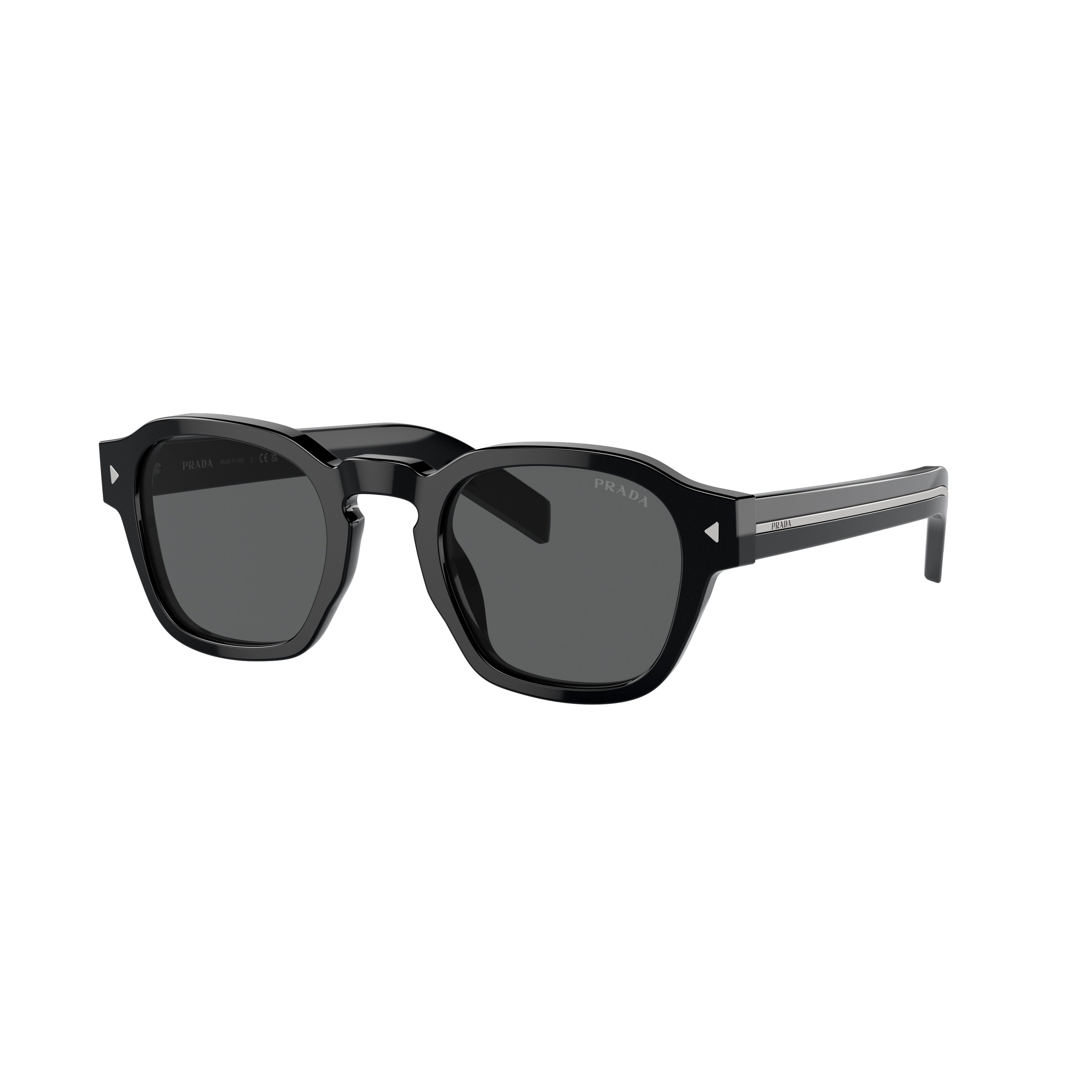 0pr A16s Square Black Acetate Sunglasses