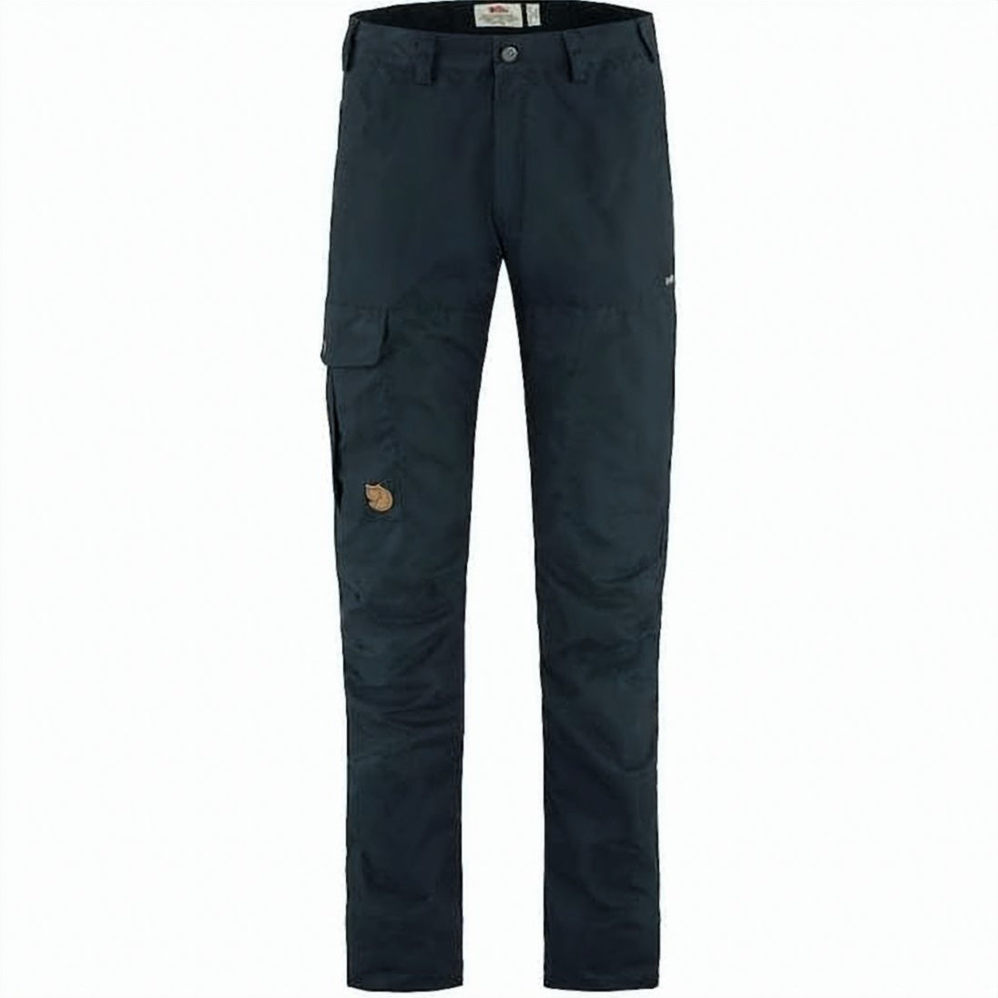 Mid-Rise Straight Pants with Flap Pocket and Branding