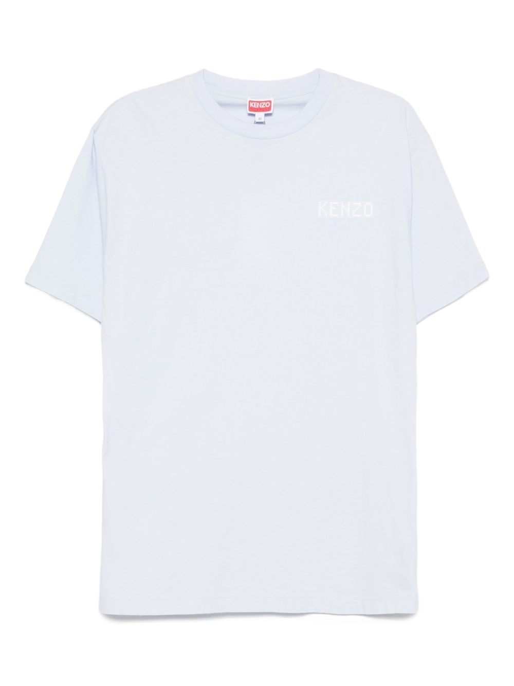 Crew Neck T-Shirt in Light Blue Organic Cotton