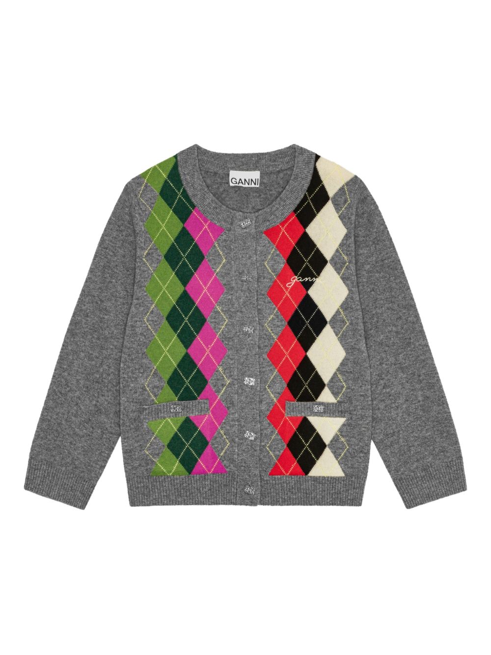 Rozpinany sweter w kratę