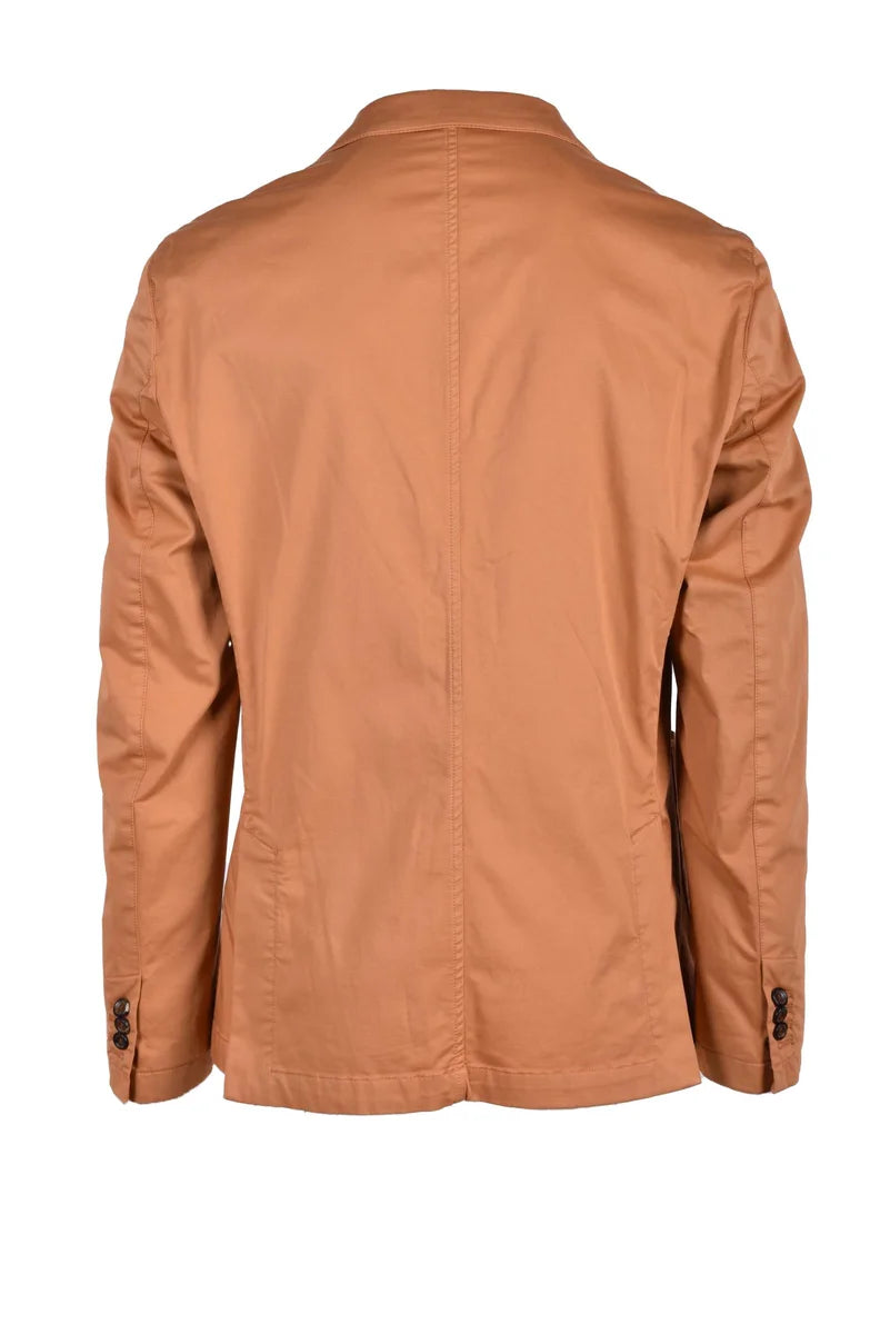 Tailored Orange Jacket with Two-Button Closure
