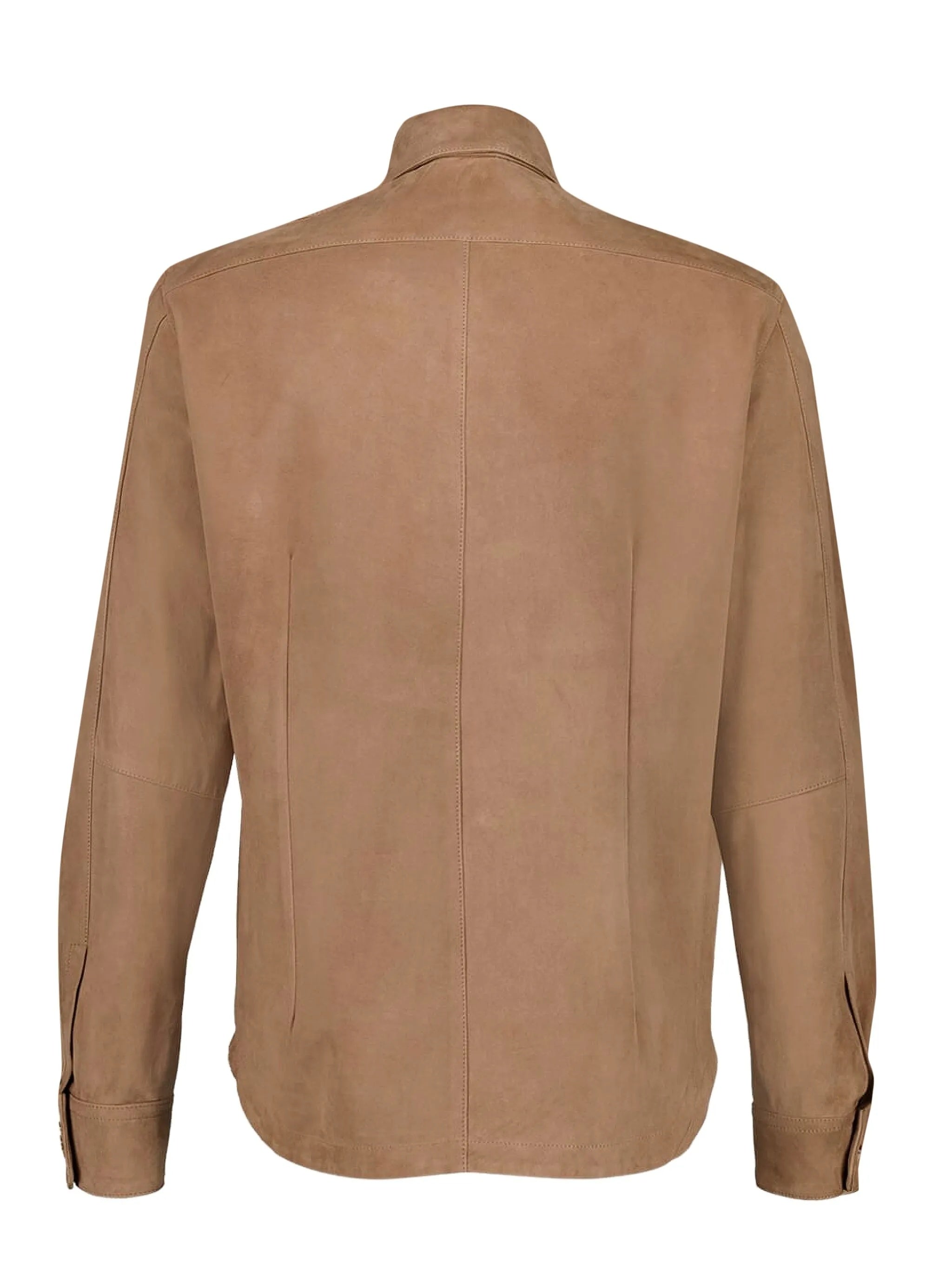 Suede Leather Classic Collar Jacket