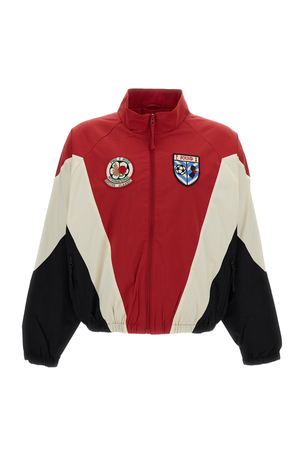 Tricolor Color-Block Track Jacket