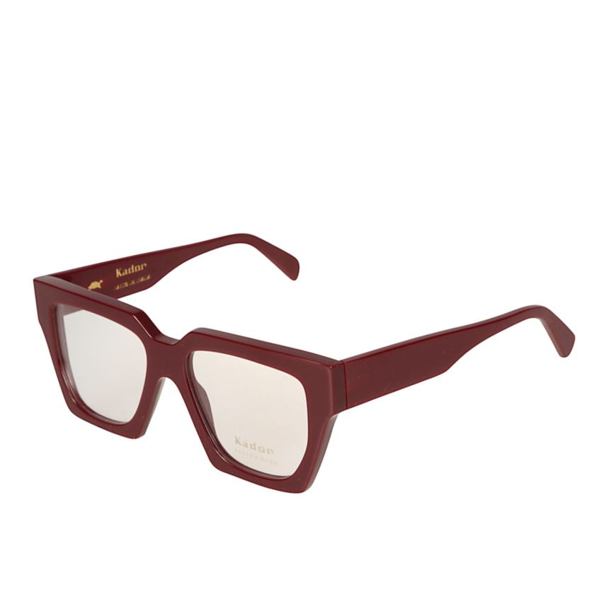 Charlize Oversized Square Frame Sunglasses in Deep Burgundy