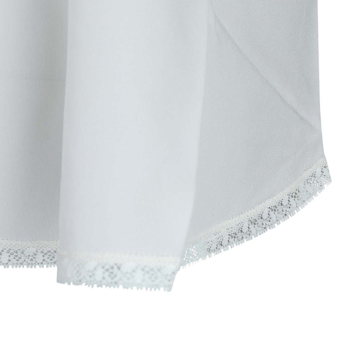 Delicate White Camisole with Lace Trim