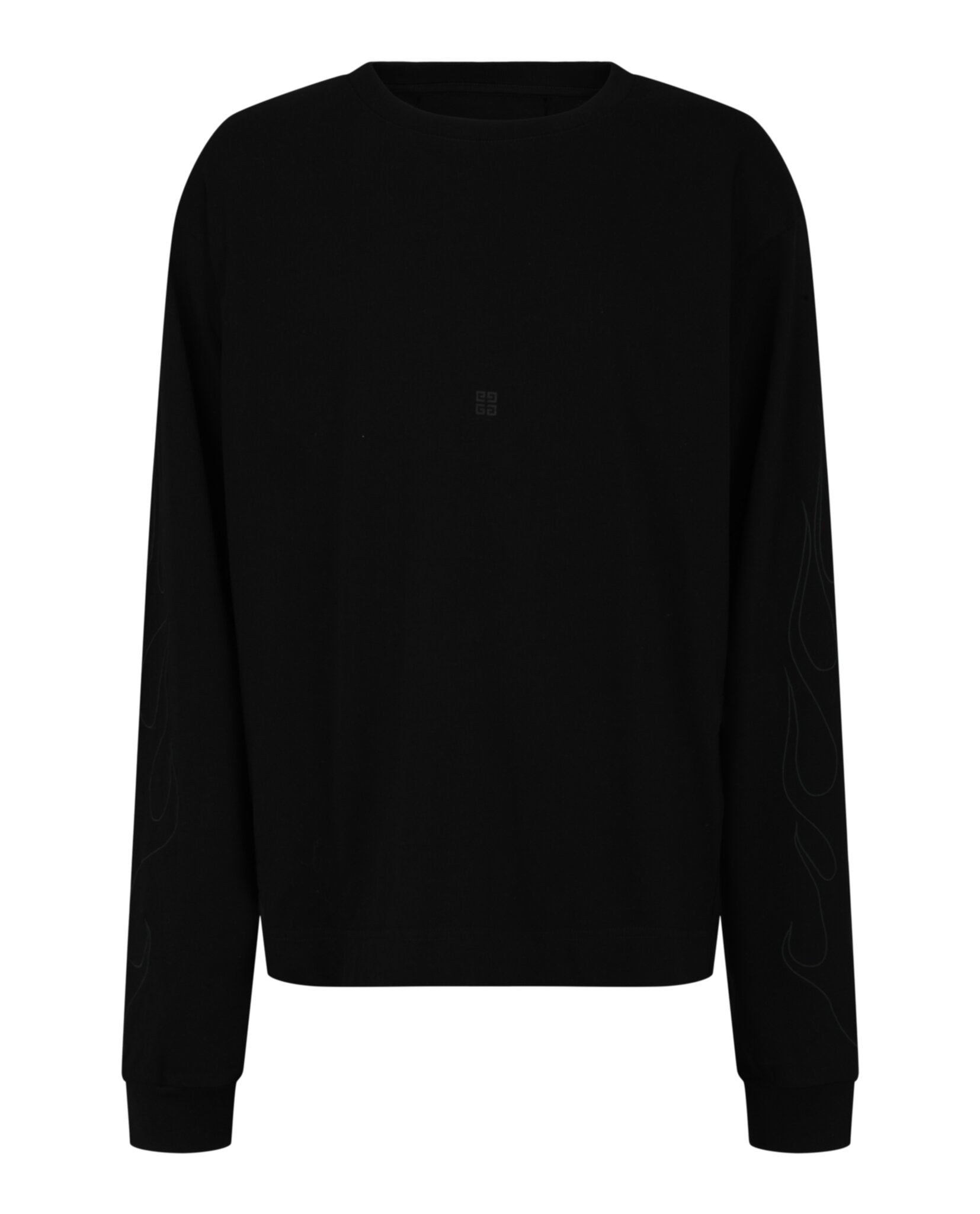 Flame-Graphic Long Sleeve T-Shirt