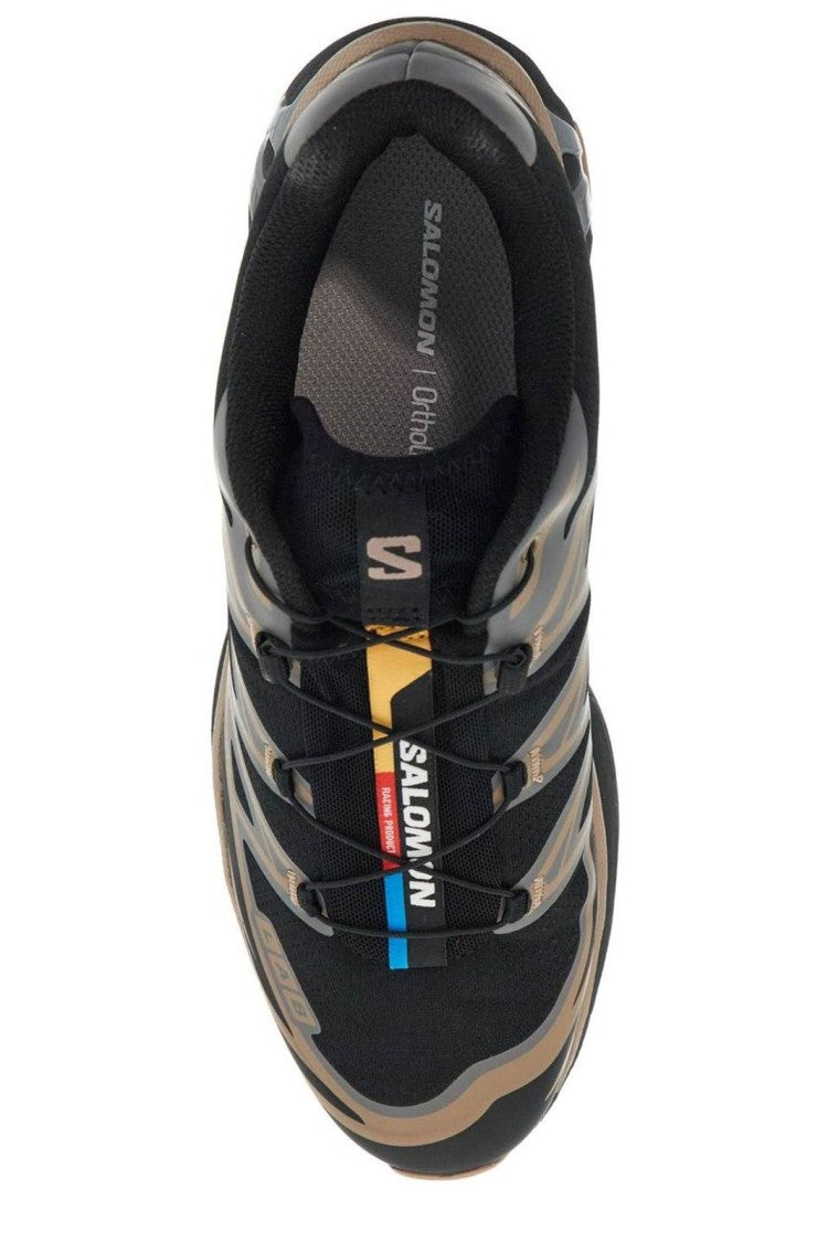 Geometric Overlay Sneakers with Quick-Pull Lace System