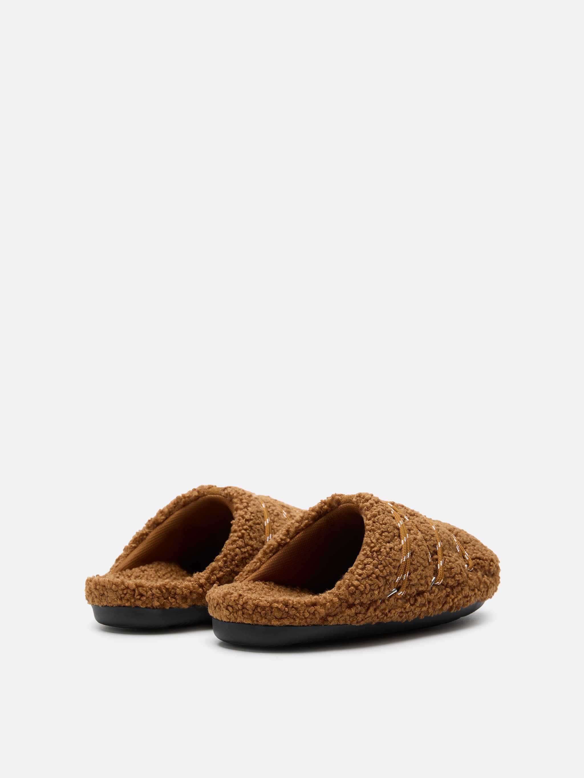Brown Teddy Slippers