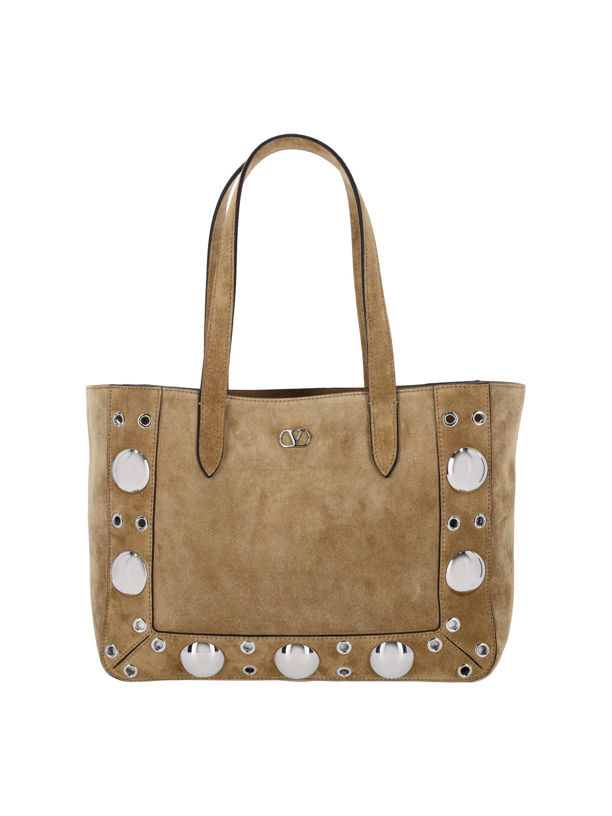 Structured Beige Handbag with Minimalist Design