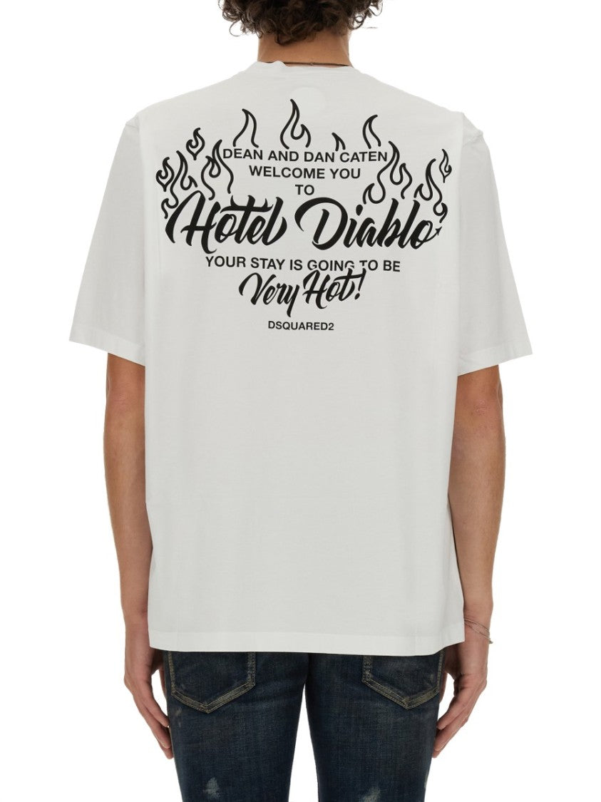 Graphic Print Relaxed Fit Cotton T-Shirt