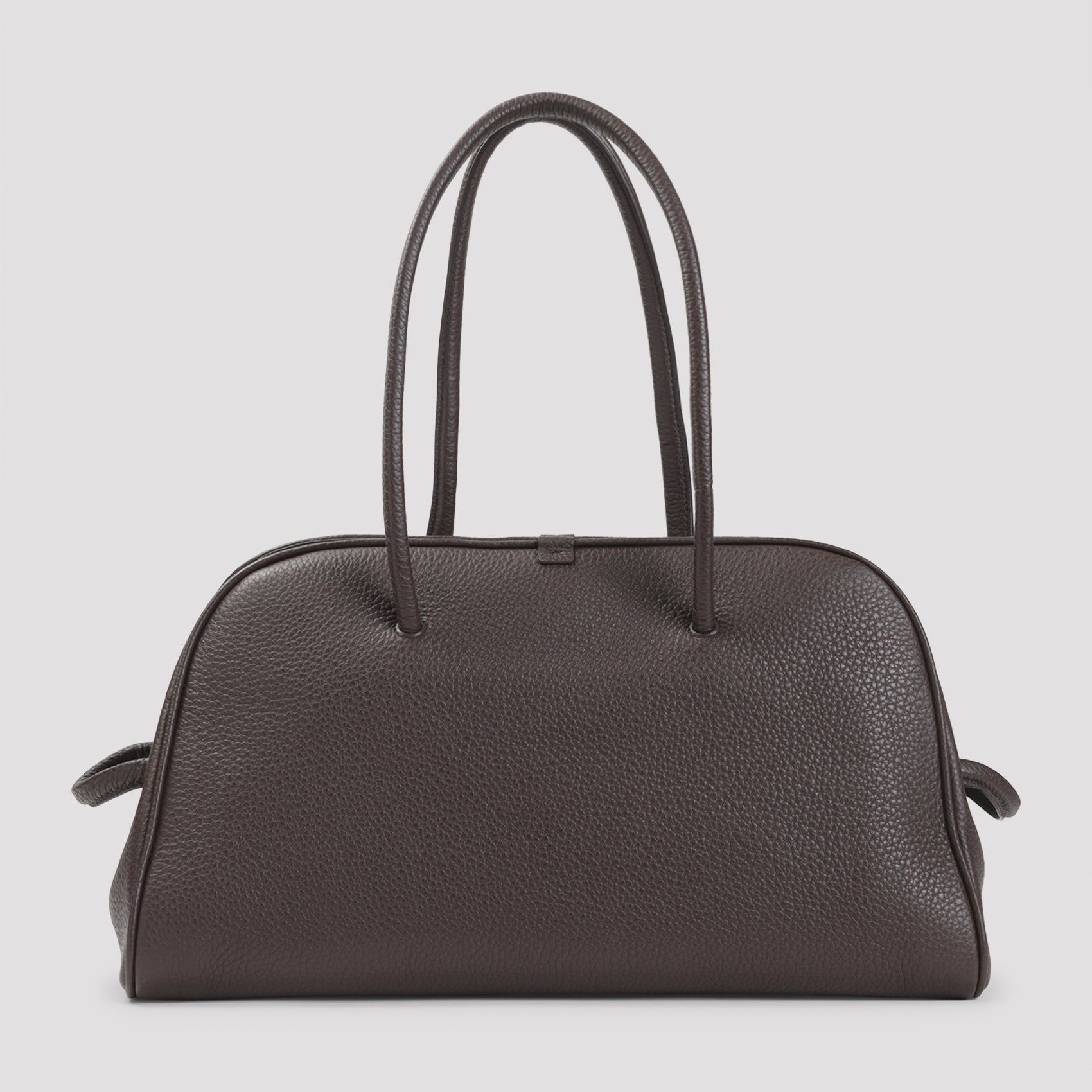 Structured Pebbled Leather Handbag