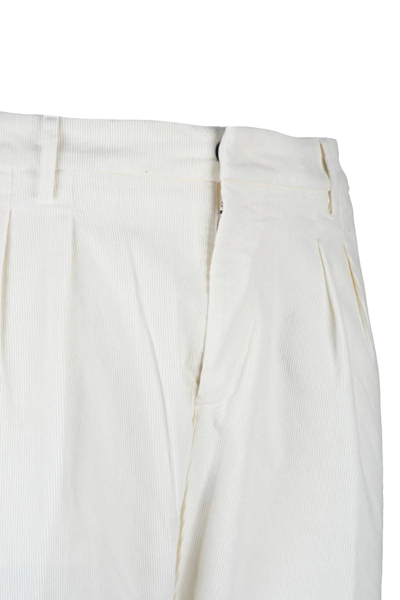 Oscar Velvet Trousers - White