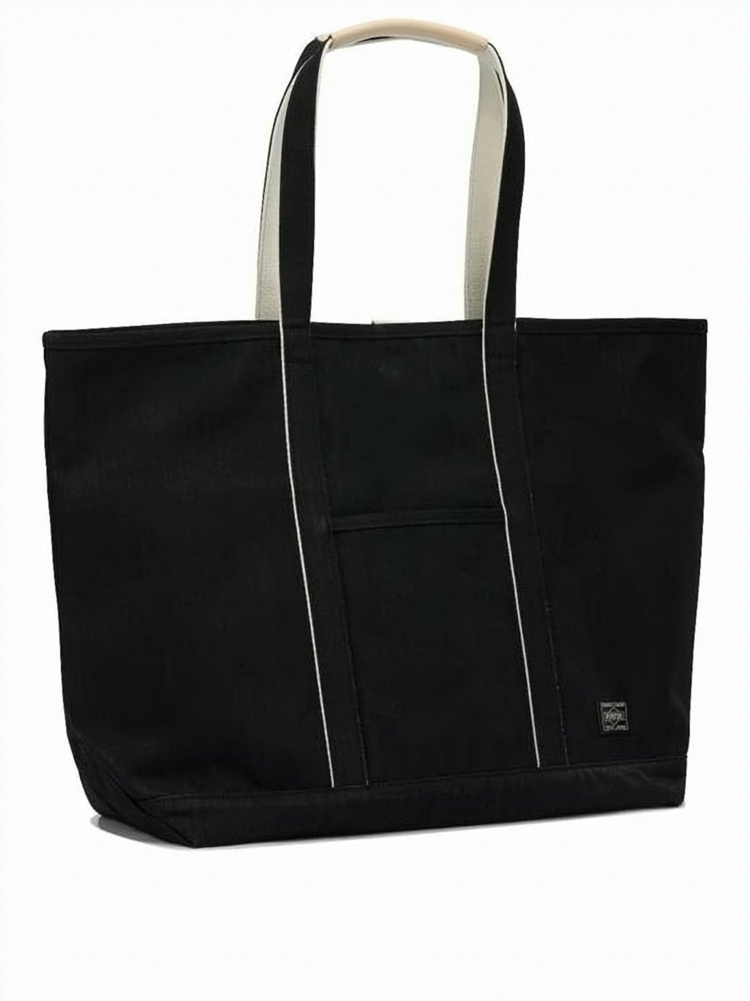 Black Durable Cotton Rectangular Tote Bag