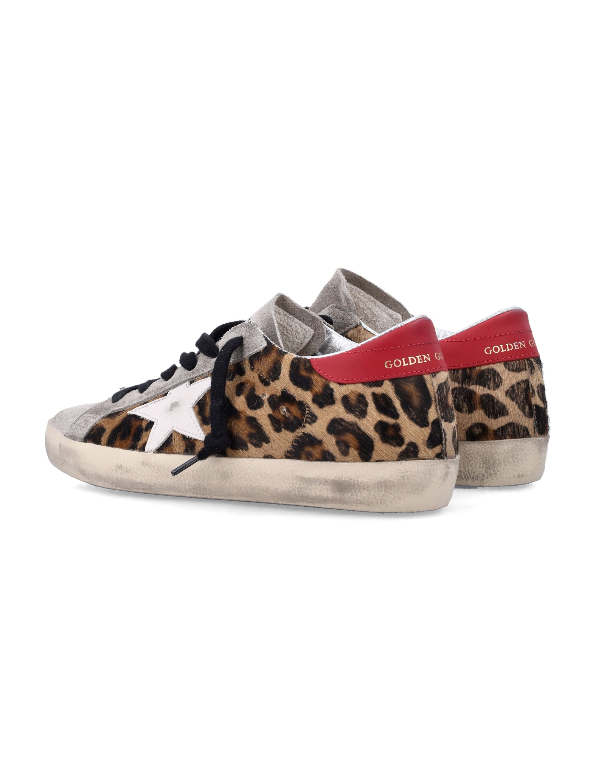 Golden Goose Super-Star Woman's Sneakers Leopard Print