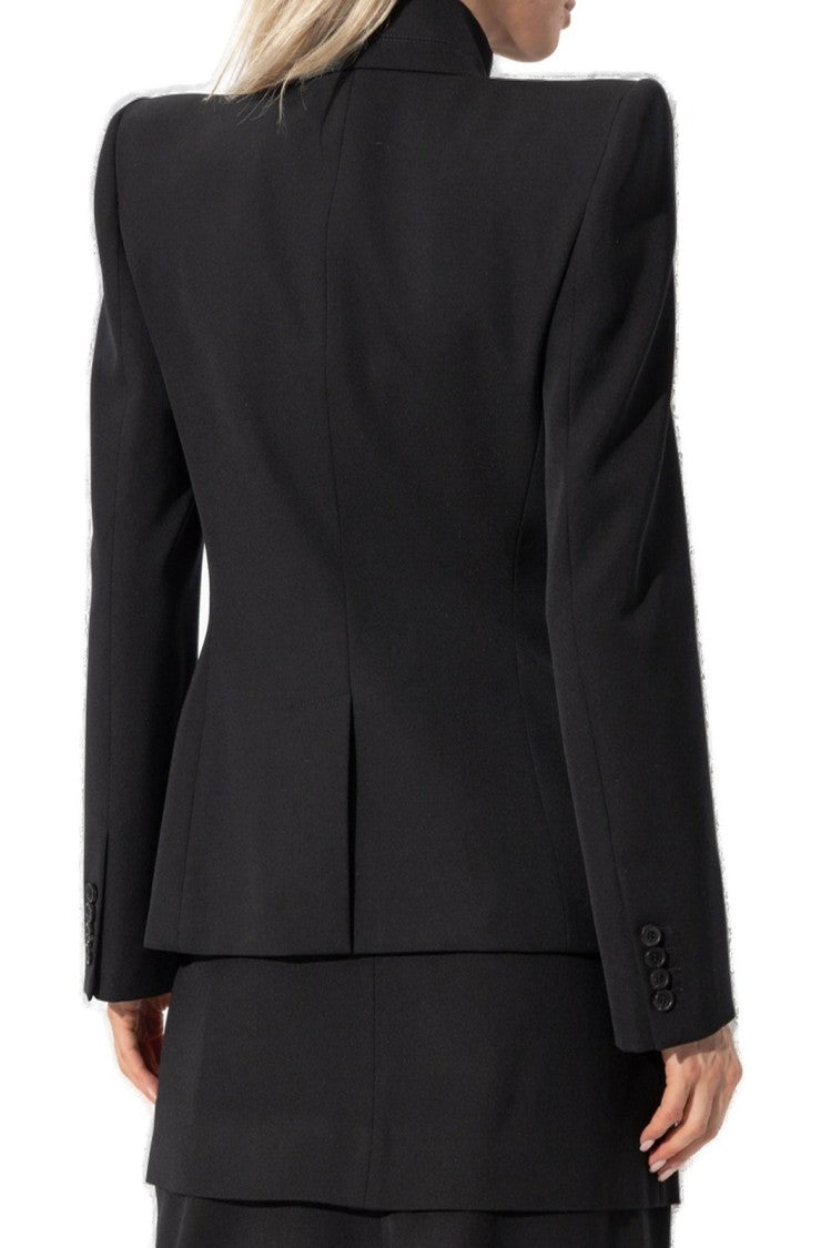Tailored Black Wool Jacket With Classic Silhouette